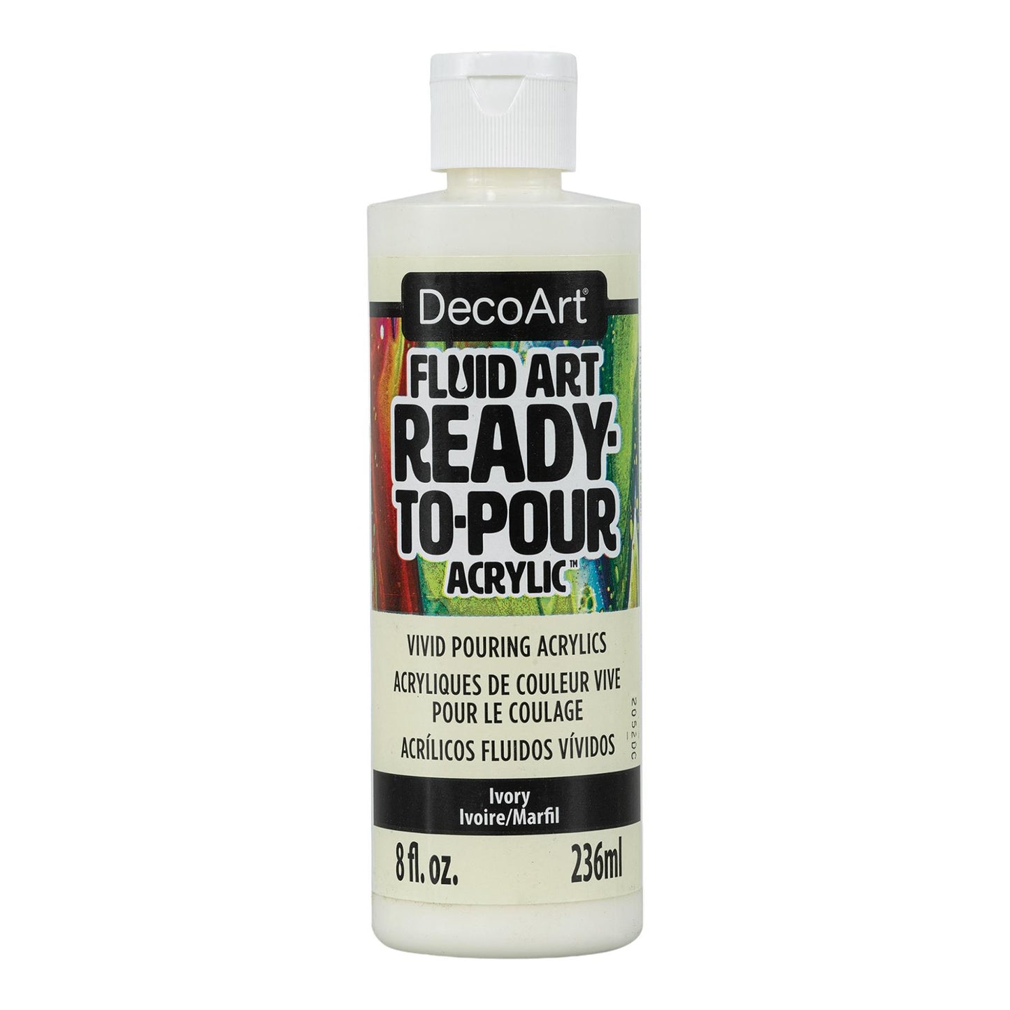 DecoArt Ivory Fluid Art Ready to Pour Acrylic