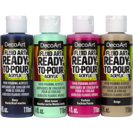 DecoArt Carnival Fluid Art 4 Colour Value Pack