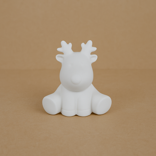 Christmas Cute Reindeer – Bisque Blanks x12
