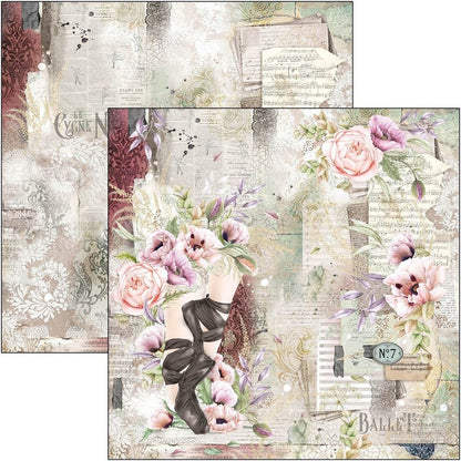 Cygne Noir (Black Swan) Paper Pad 8x8 12/Pack