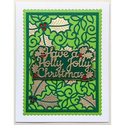 Holly Background Sweet Dixie Cutting Die