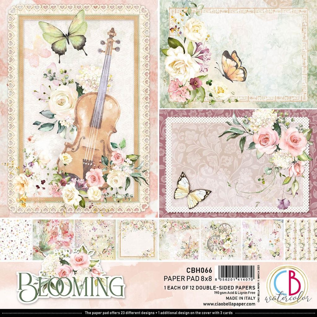 Ciao Bella Blooming 8inc x 8inc Paper Pad