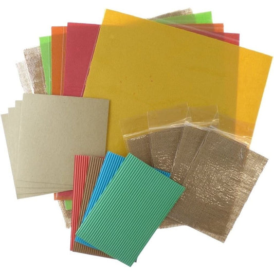 Die Cuts With View Stacks with 12 x 12-Inch Burlap Stack and 6 x 6-Inch Cork Stack