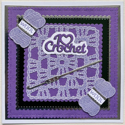 Crochet Granny Square Sweet Dixie Cutting Die