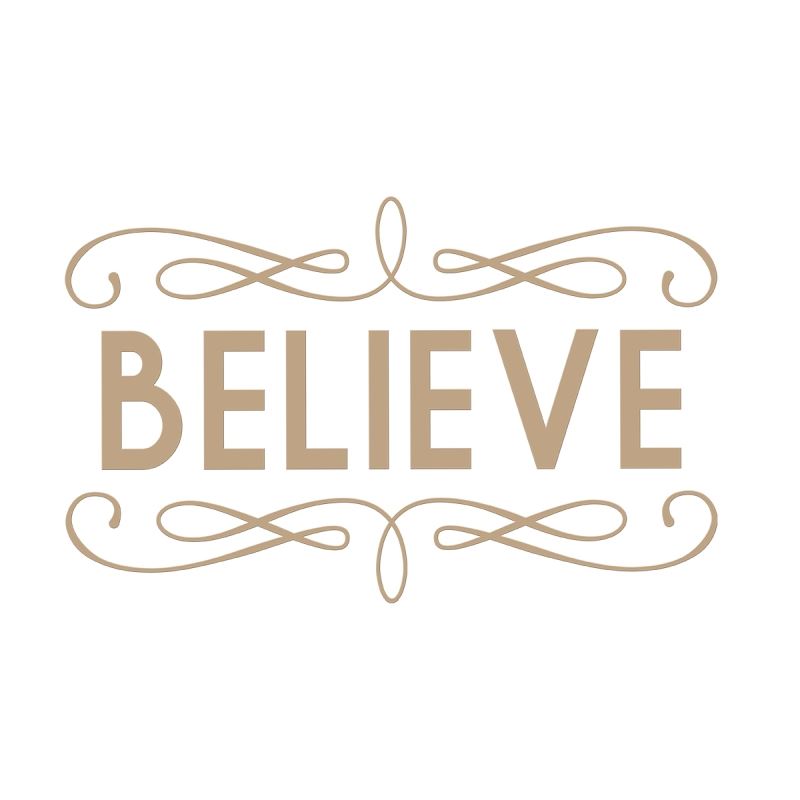 Believe Holiday Glimmer Plate