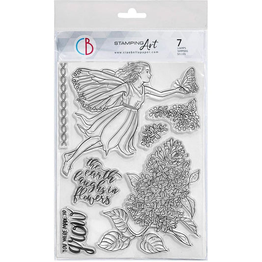 Ciao Bella Light Fairy 6inc x 8inc Stamp Set