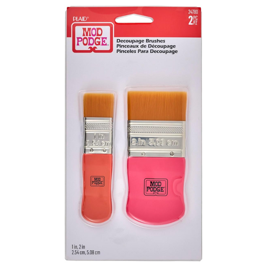 Mod Podge â€“ Decoupage Brush Set (2 pc â€“ 1" & 2")