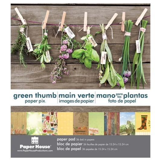 Paper House Productions - Green Thumb 6x6 Paper Pad