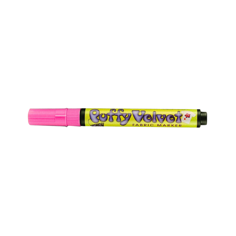 Puffy Velvet Marker - Fluorescent Pink