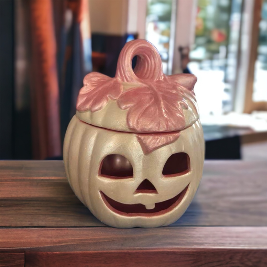Medium Pumpkin with Lid – Bisque Blanks – Box of 12