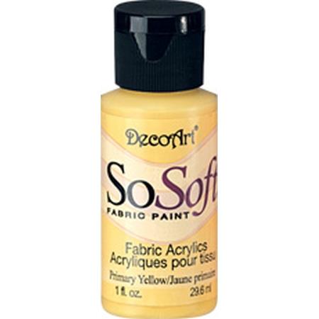 DecoArt Primary Yellow SoSoft 1oz