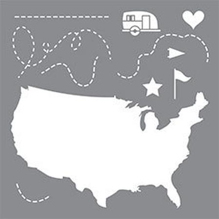 DecoArt See America Stencil