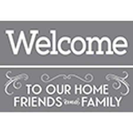 DecoArt Friends & Family 6"x18" 2 pack stencil