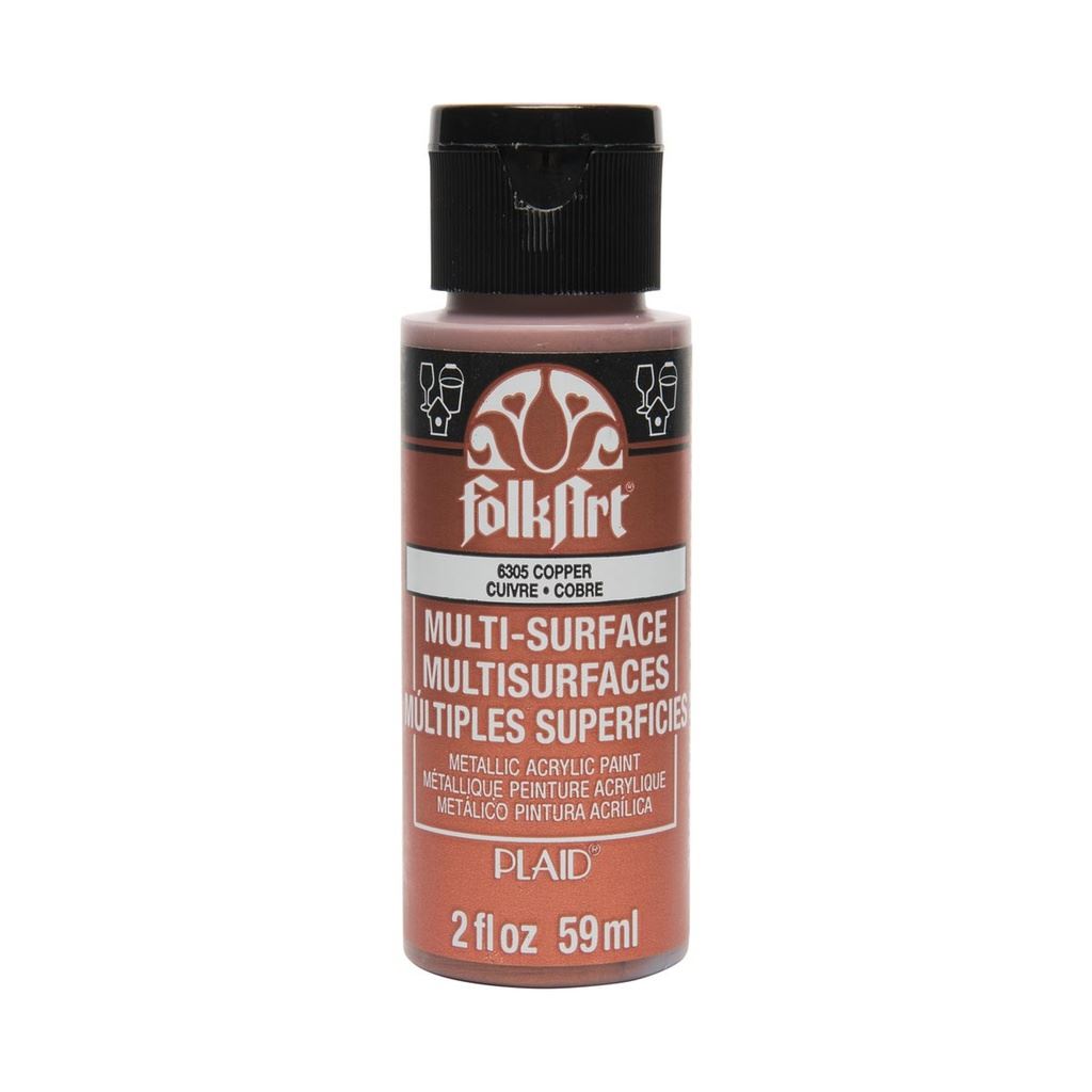 METALLIC COPPER Folkart Multisurface 2OZ