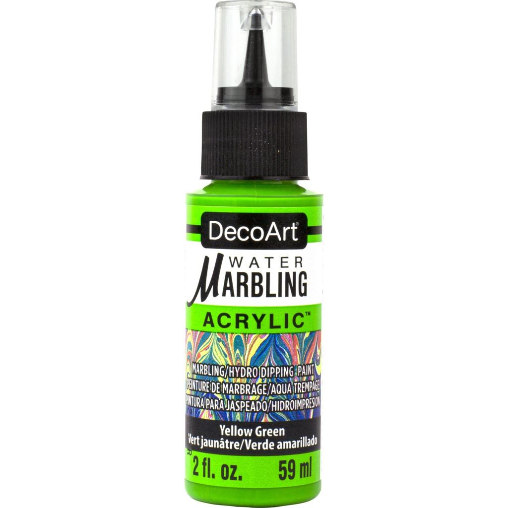 DecoArt Yellow Green 2oz Water Marbling Paint