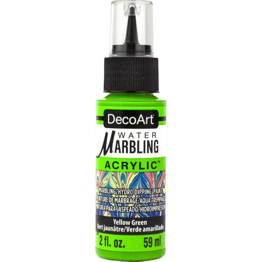 DecoArt Yellow Green 2oz Water Marbling Paint