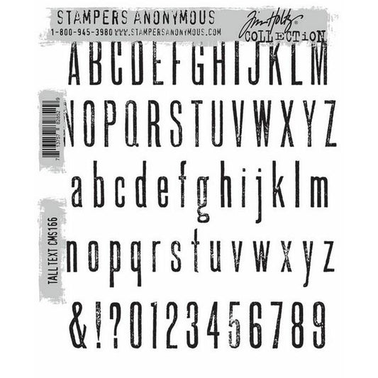 Tim Holtz - Tall Text- Stamp