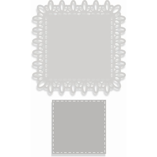 SCC Lace Square Layered Nesting Sweet Dixie Cutting Die