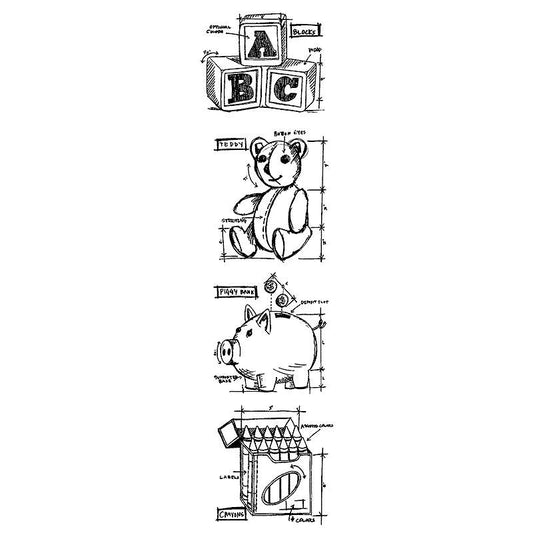 Tim Holtz - Childhood Mini Blueprint Strip