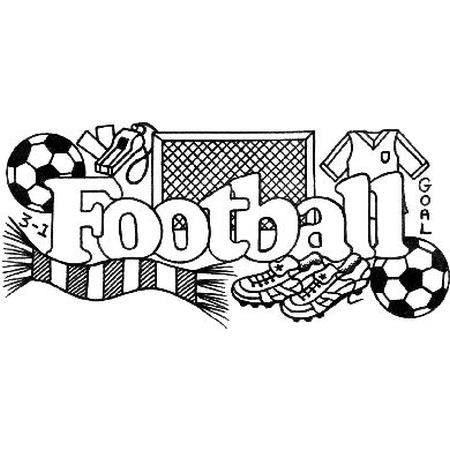 Sue Dix Football - Traditional Wood Mounted Stamp