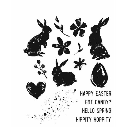 Tim Holtz - SPRING SHADOWS Cling Stamps