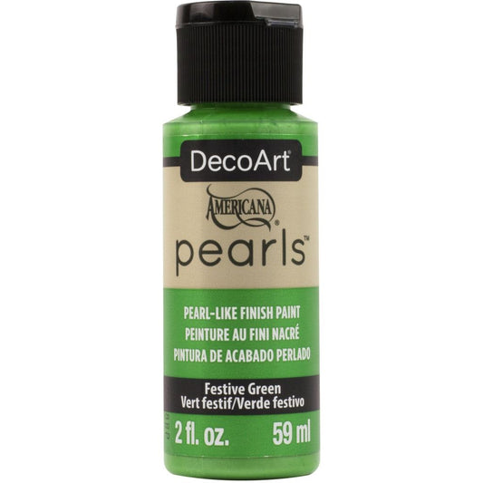 DecoArt Festive Green Americana Pearls - 2o