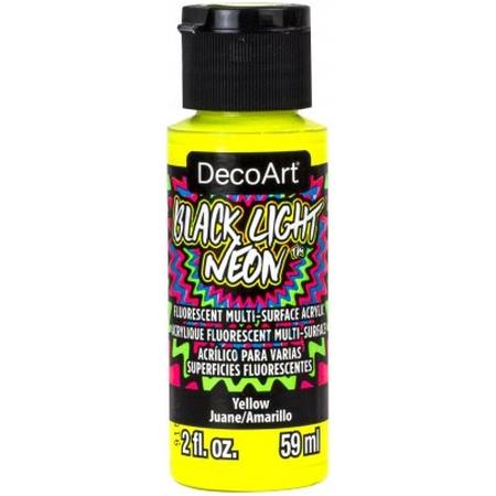 DecoArt Yellow Black Light Neon