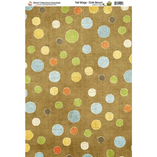 TW Dots Brown Paper A4Sold in Pack of 10 Sheets