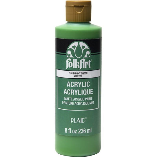 Bright Green Folkart 8oz