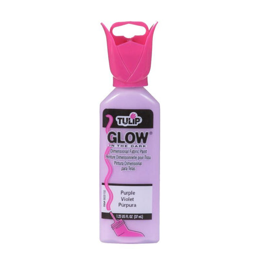 Tulip Glow-In-The-Dark Purple Dimensional Fabric Paint 1.25oz