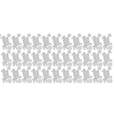 Thank You- Pack of 10 Silver on Silver Peel offs