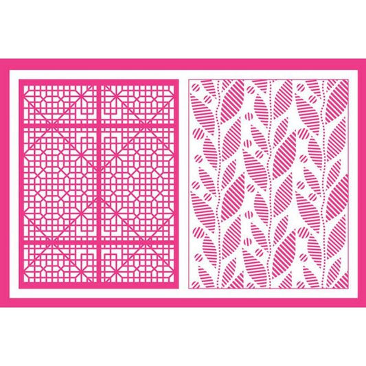 A2 Embossing Folder  Autumn Screen