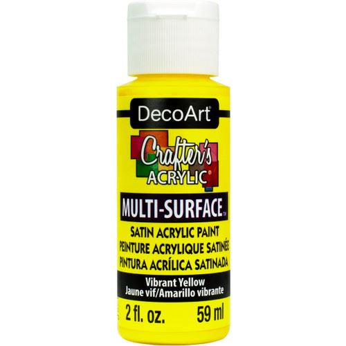 DecoArt Vibrant Yellow Crafters Multi-Surface 2oz