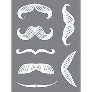 DecoArt Moustaches Mixed Media stencil