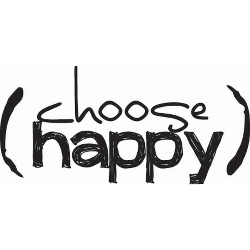 Wood Mounted Stamp 7G Choose Happy