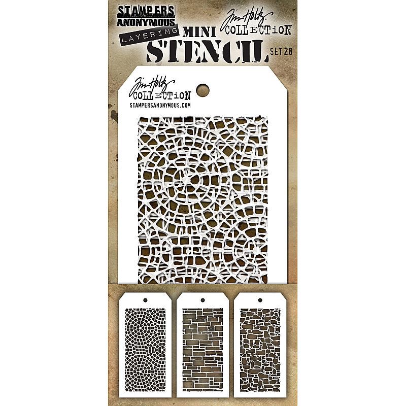 Tim Holtz - Mini Stencil Set 28