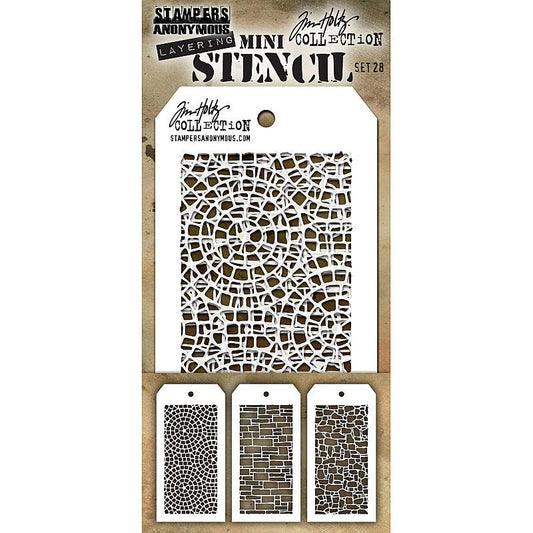 Tim Holtz - Mini Stencil Set 28