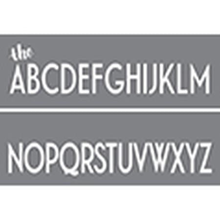 DecoArt Simple Alphabet 6"x18" 2 pack stencil