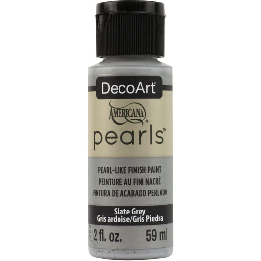 DecoArt Slate Grey Americana Pearls - 2oz