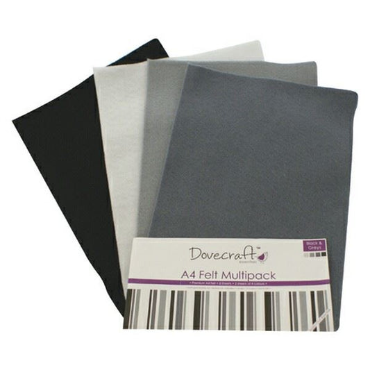 A4 Felt Blacks