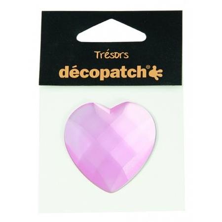 Pack of 1 heart, 4.5cm  Pink
