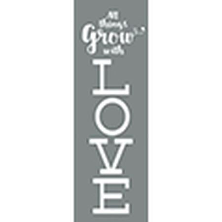 DecoArt Love 6"x18" Stencil