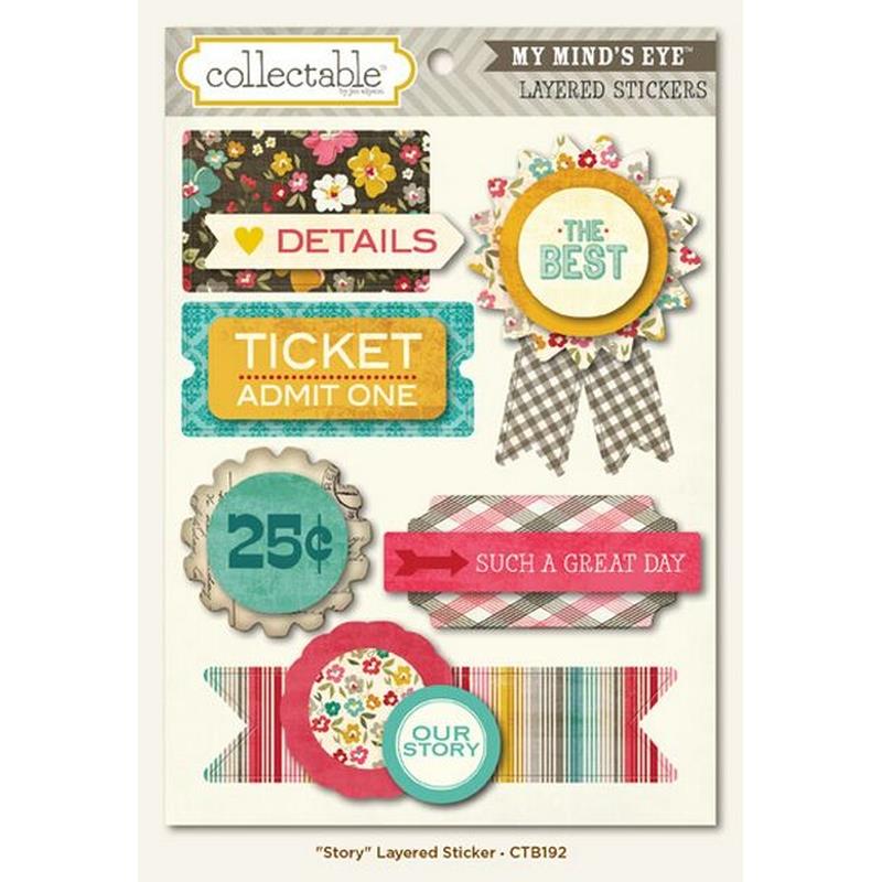 Story Layered Sticker Sold as Single Stickers