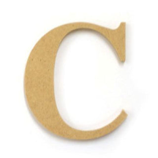 Wooden Letters & Shapes - Medium C - 60mm