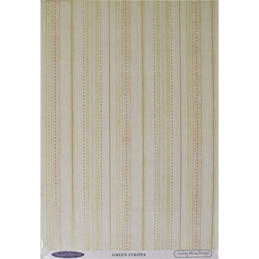 LM Green Stripes Sold in Pack of 10 Sheets