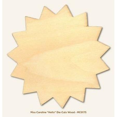 Hello Wood Die Cut Sold in singles