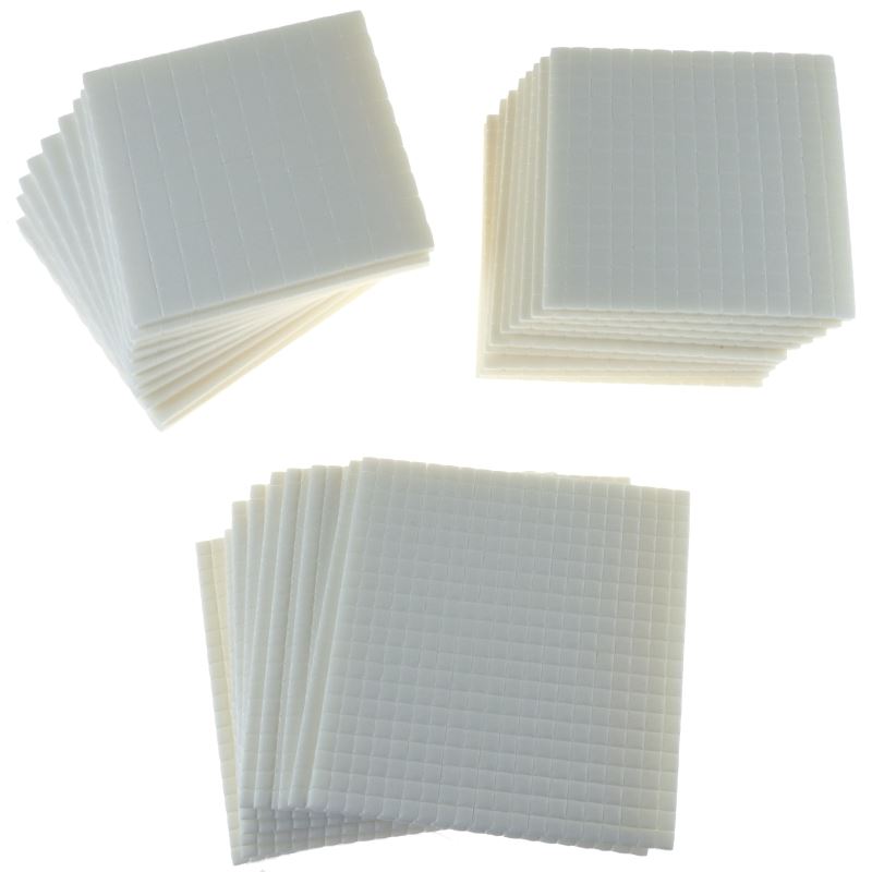 30Sht Pk Assorted 3DFoamSqu 3mm