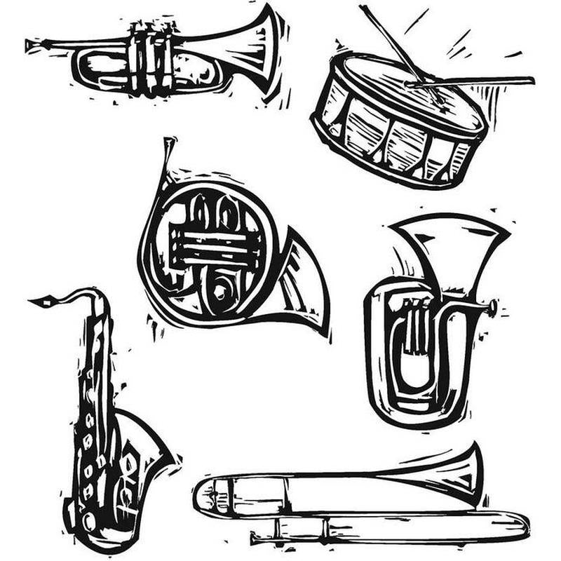 Tim Holtz - Carved Instruments- Stamp