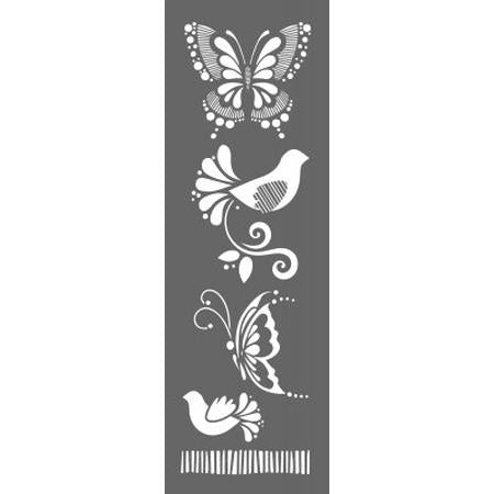 DecoArt Birds & Butterflies 6"x18" Stencil