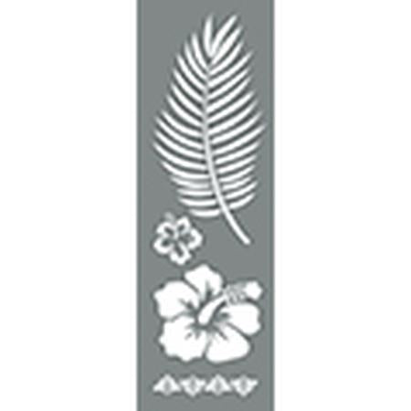 DecoArt Tropical Blooms 6"x18" Stencil